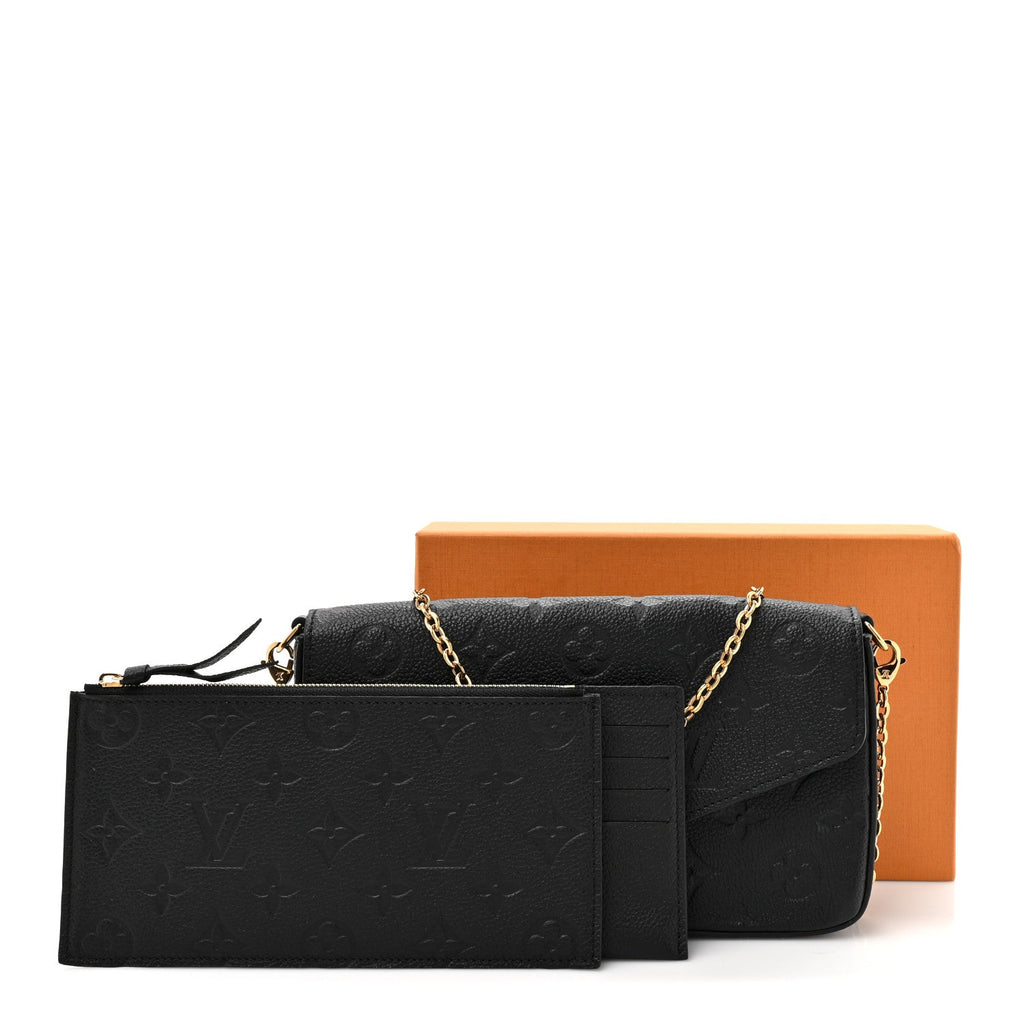 Empreinte Pochette Felicie Chain Wallet Black