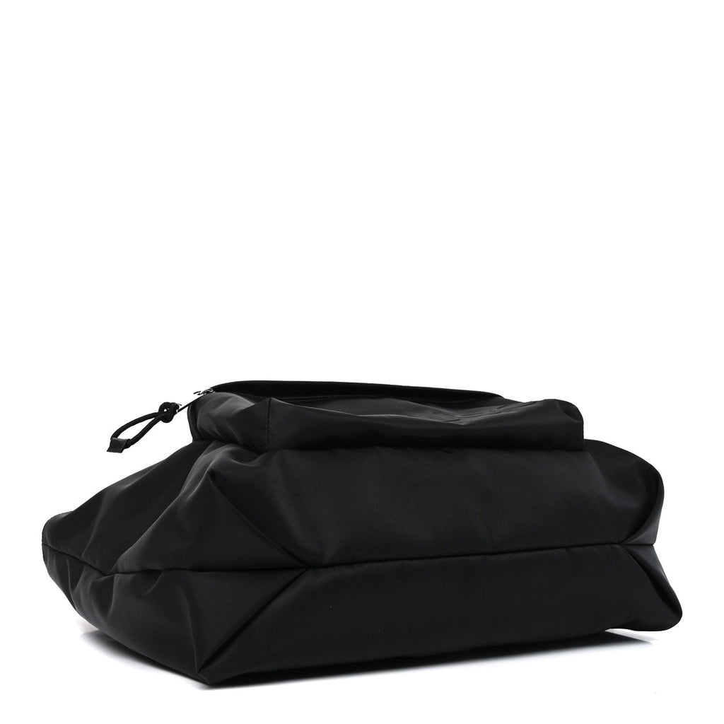 Nylon Logo Tote Black