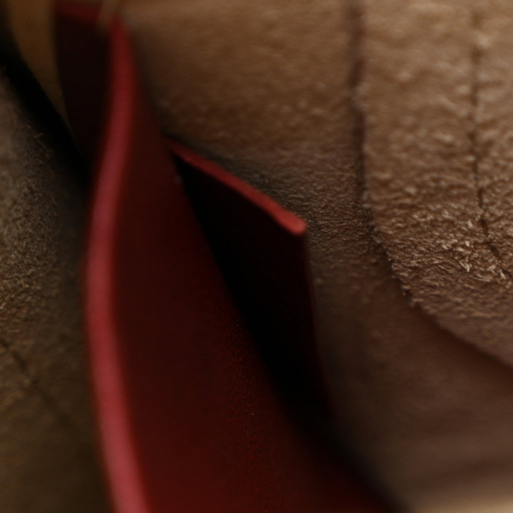 Grained Calfskin Nano Hayley Hobo Sienna Red