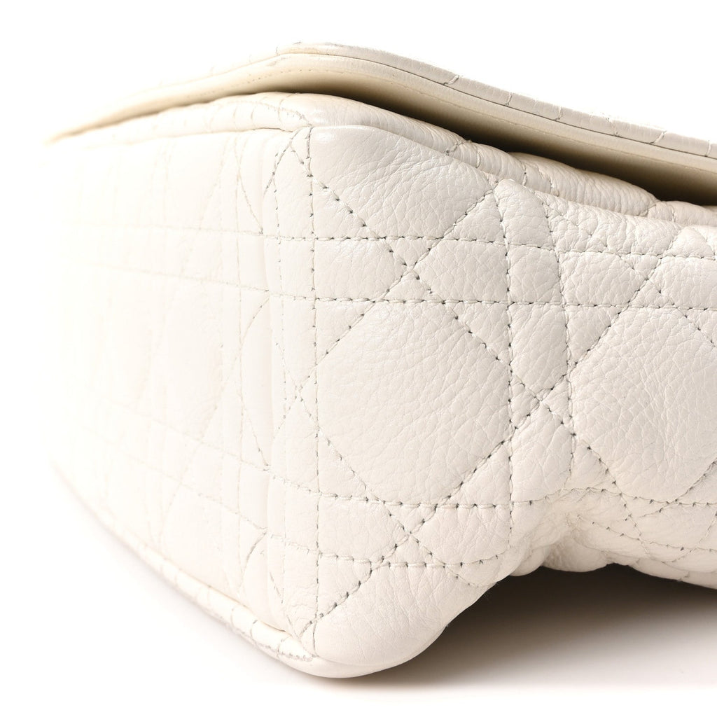 Grained Calfskin Cannage Large Caro Bag Latte