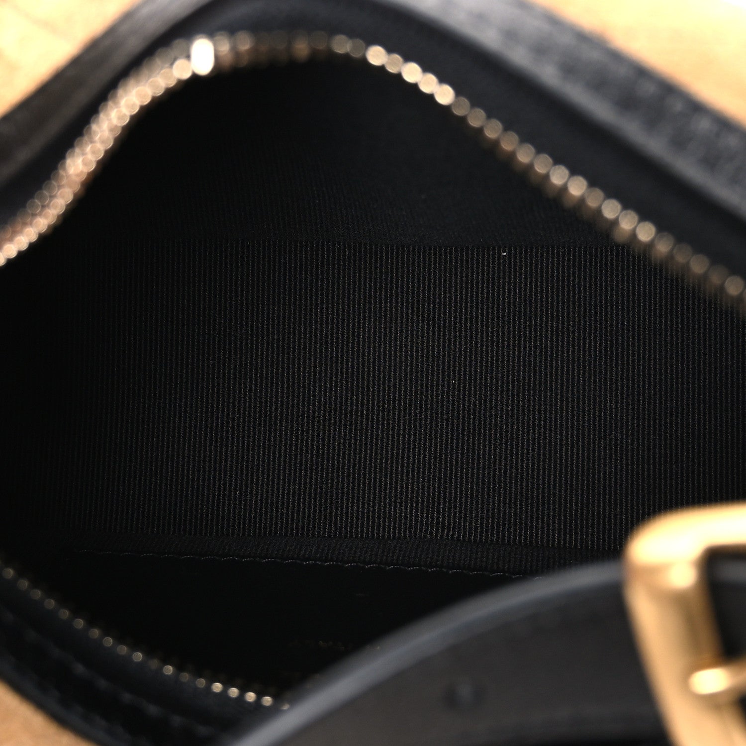 Suede Calfskin Shiny Lambskin Quilted Coco Base Hobo Clutch With Chain Beige Black