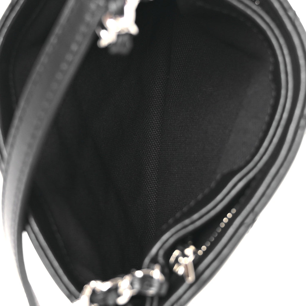 Lambskin Quilted Crossbody Bag Black