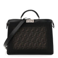 FF Vitello King Jacquard 1974 Medium Peekaboo I SEE U Satchel Brown