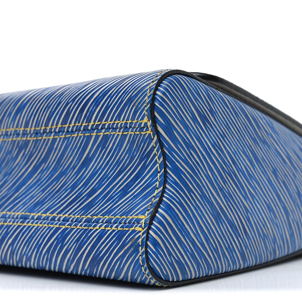 Epi Pins Twist Shoulder Bag MM Denim Light