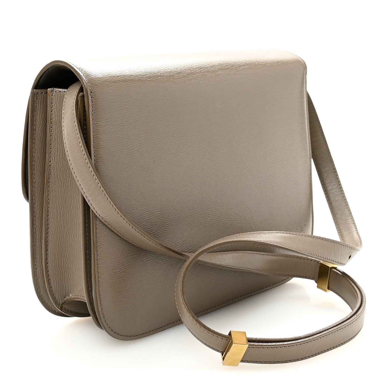 Liege Calfskin Medium Classic Box Flap Bag Souris