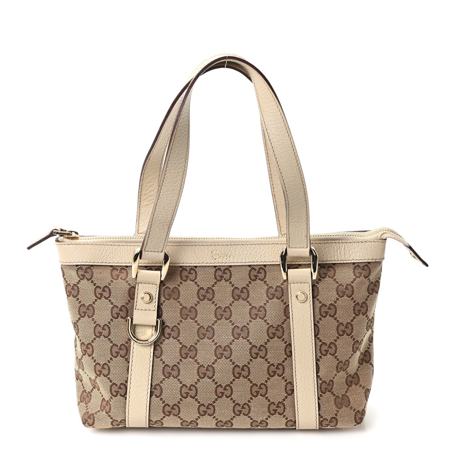 Monogram Small Abbey Tote Off White