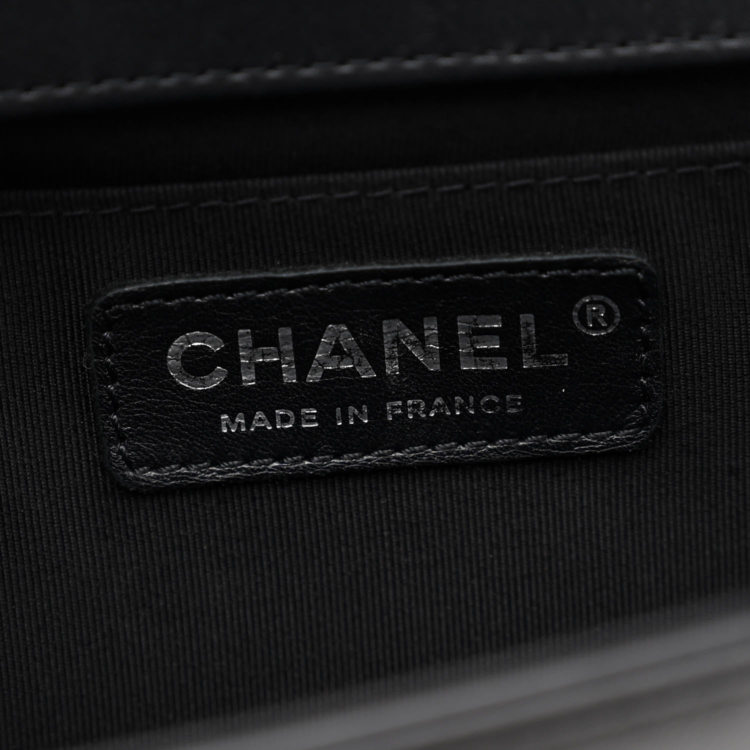 Lambskin Chevron Quilted Medium Boy Flap Black