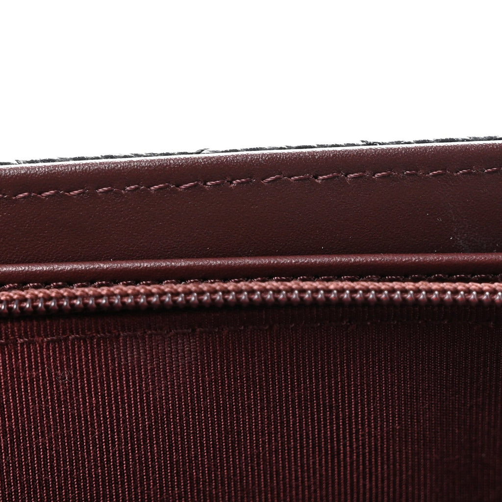 Caviar Quilted Large Gusset Flap Wallet Black