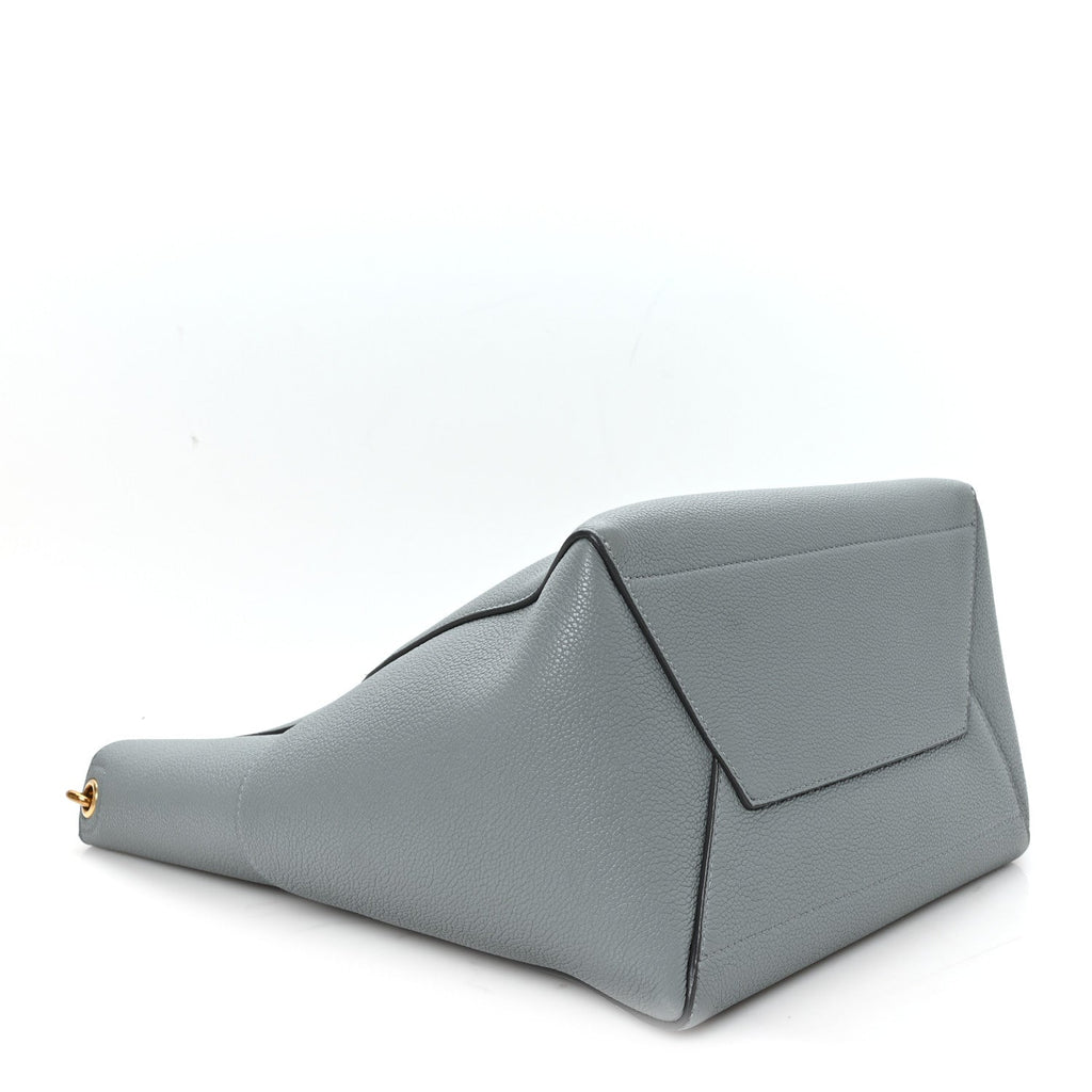Soft Grained Calfskin Sangle Bucket Bag Storm
