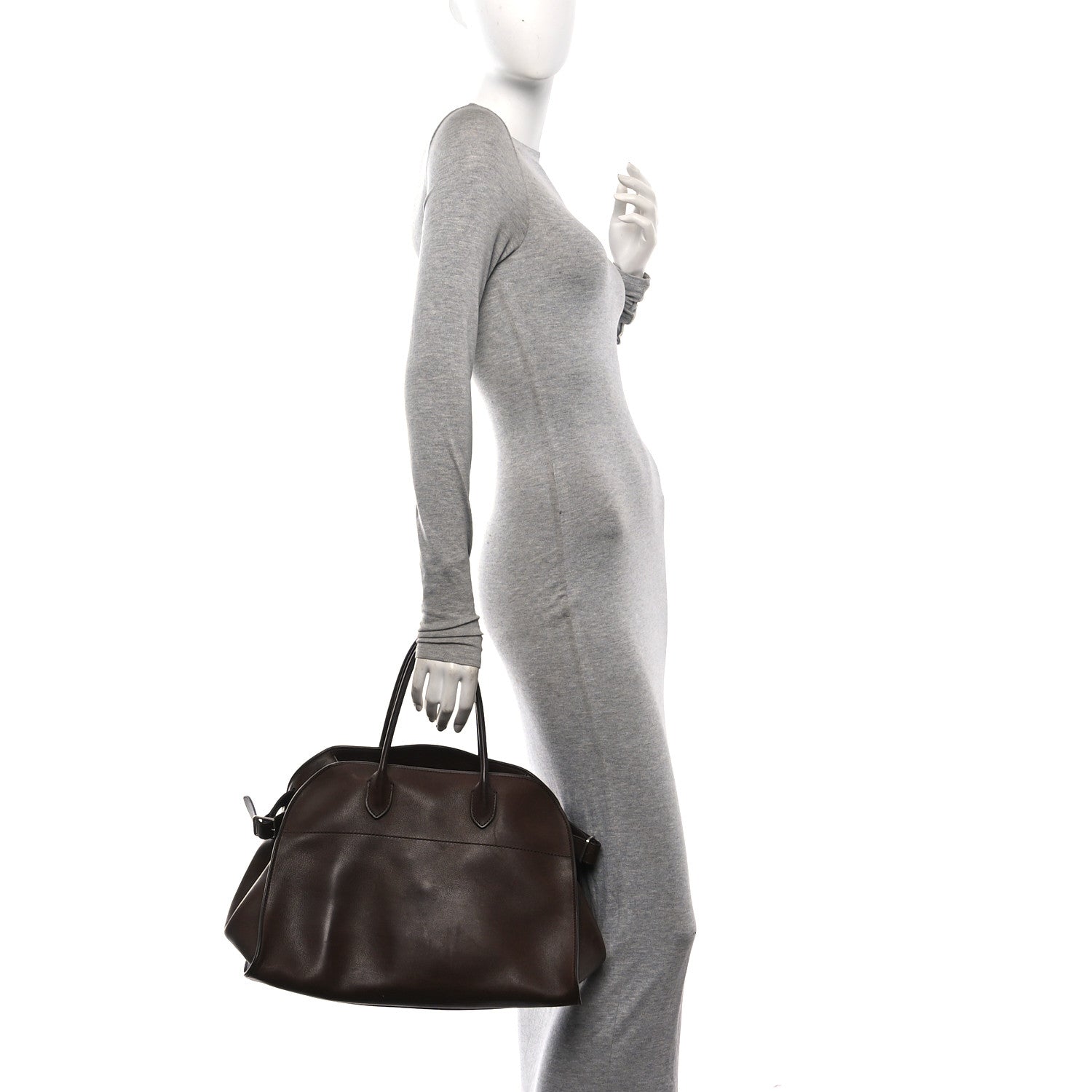 Polished Saddle Calfskin Soft Margaux 15 Chestnut