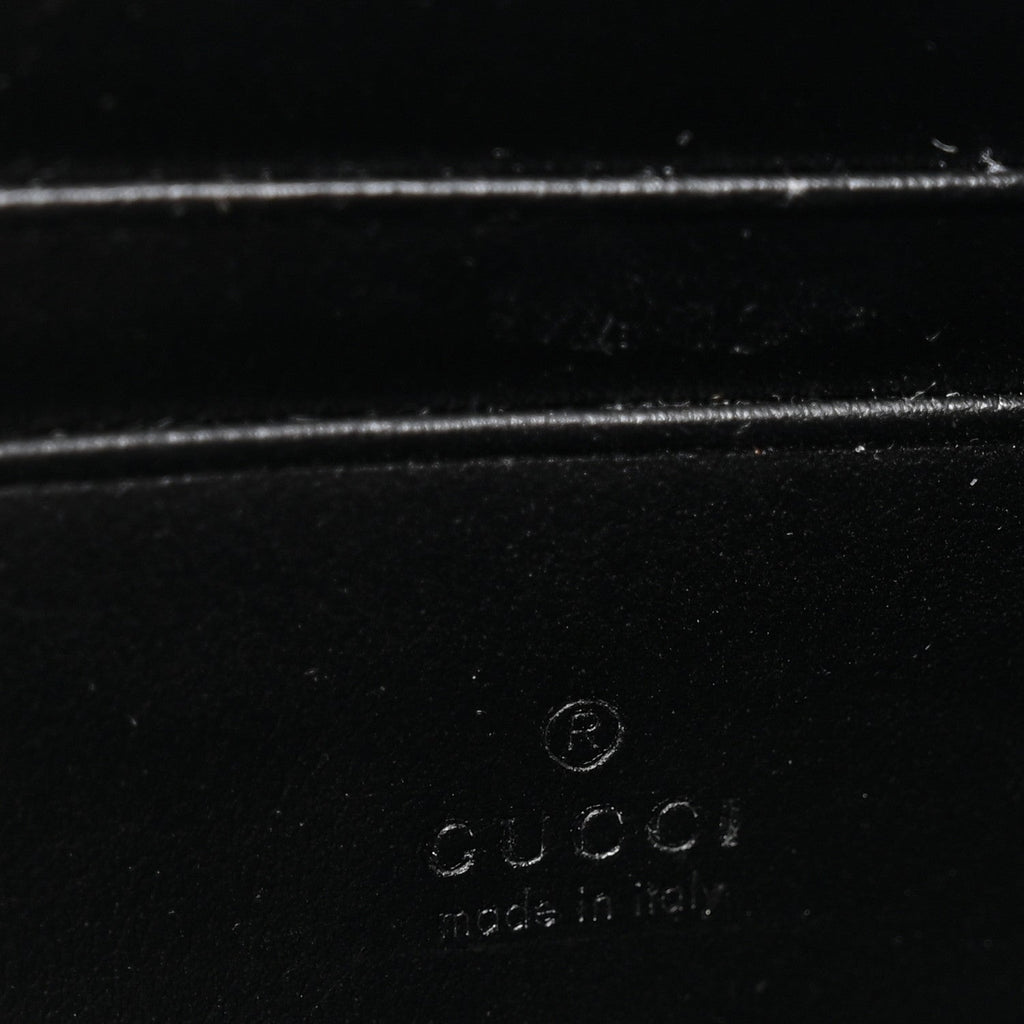 Calfskin Matelasse GG Marmont Chain Wallet Black