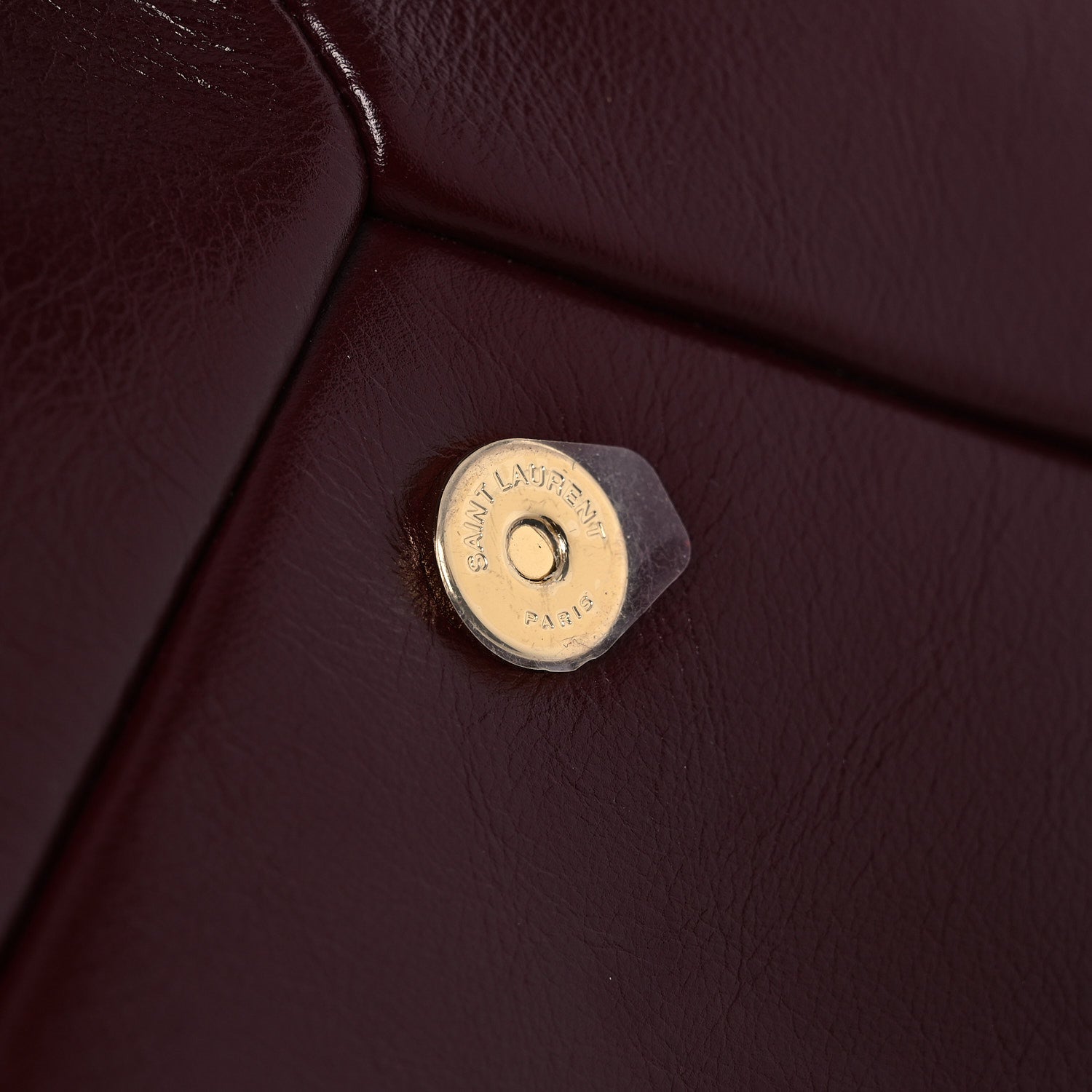 Lambskin Large Cassandre Envelope Pouch Dark Ruby