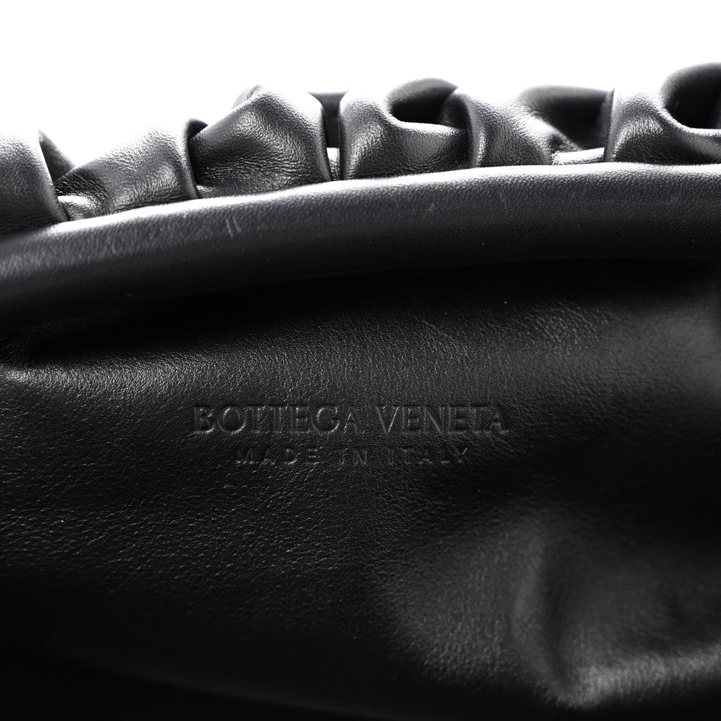 Smooth Butter Calf The Pouch Oversized Clutch Black