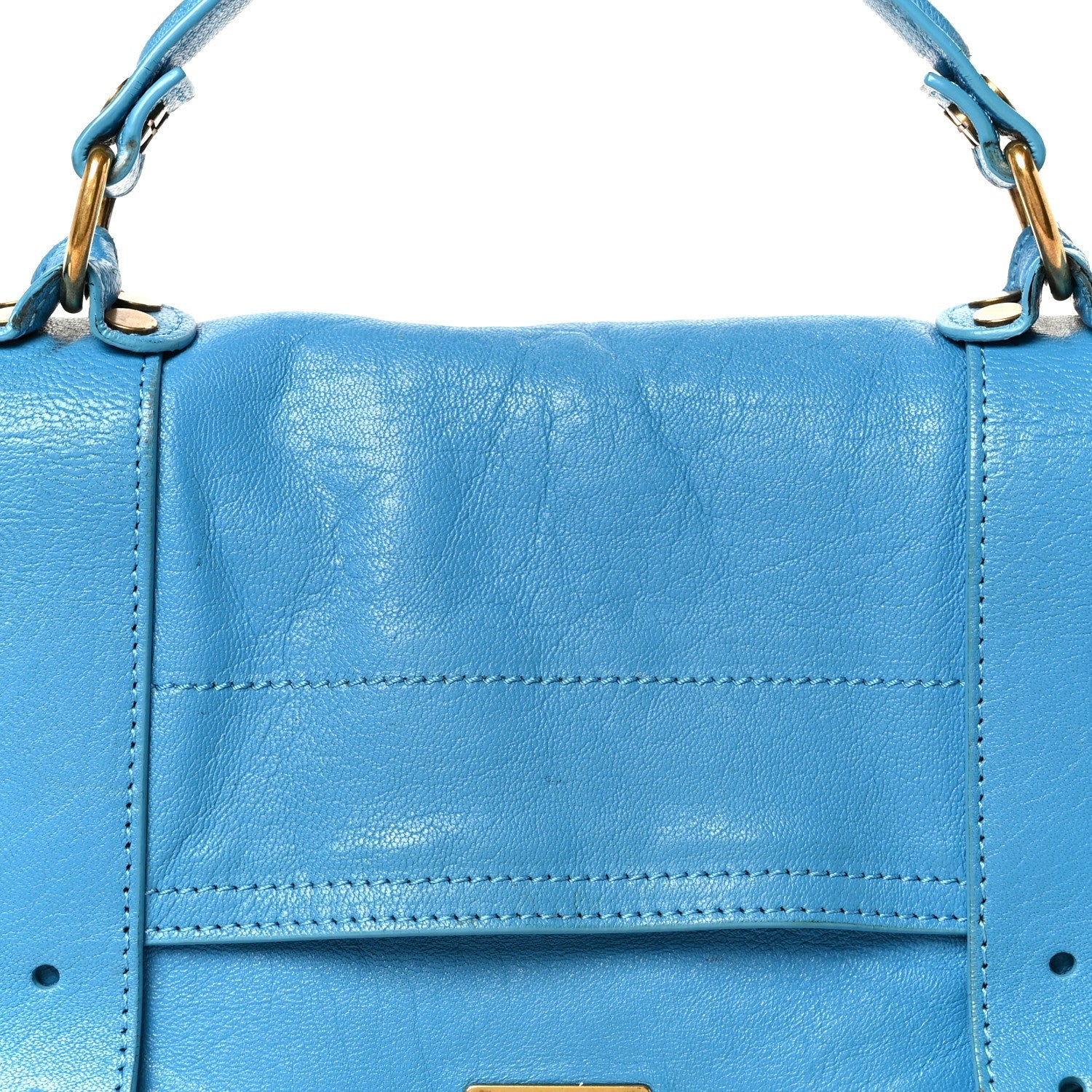 Lambskin Medium PS1 Satchel Blue