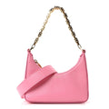 Smooth Calfskin Mini Moon Cut Out Shoulder Bag Bright Pink
