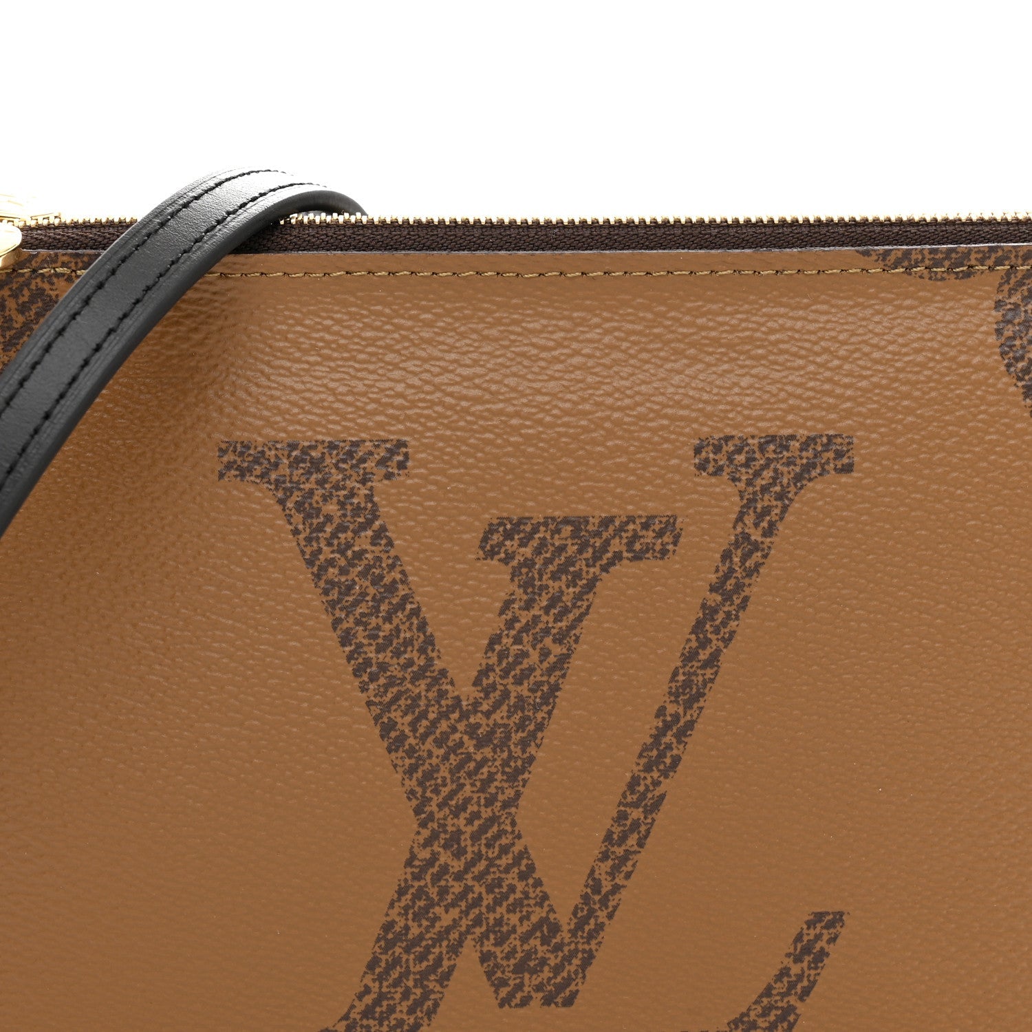 Reverse Monogram Giant Double Zip Pochette