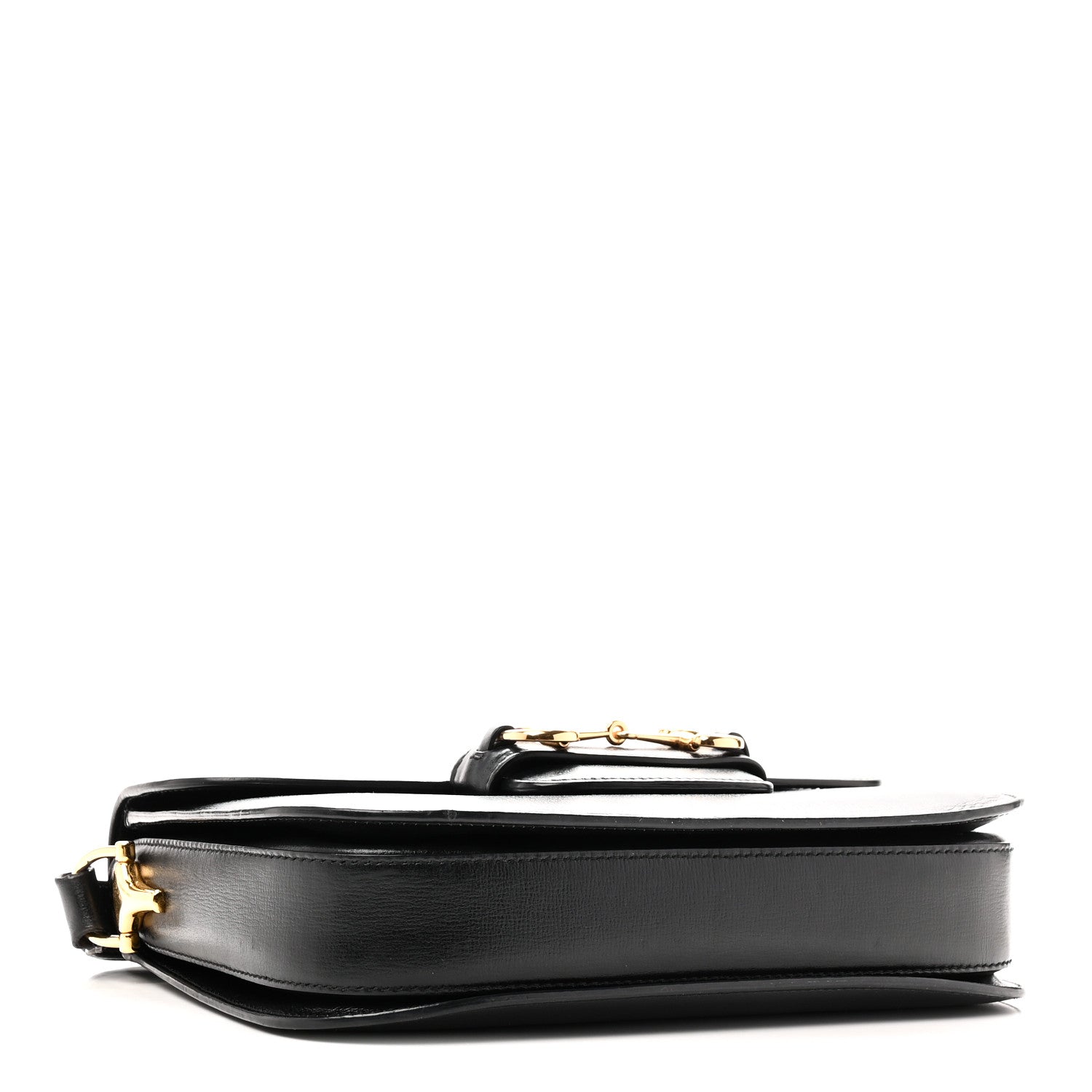 Azalea Calfskin Horsebit 1955 Shoulder Bag Black