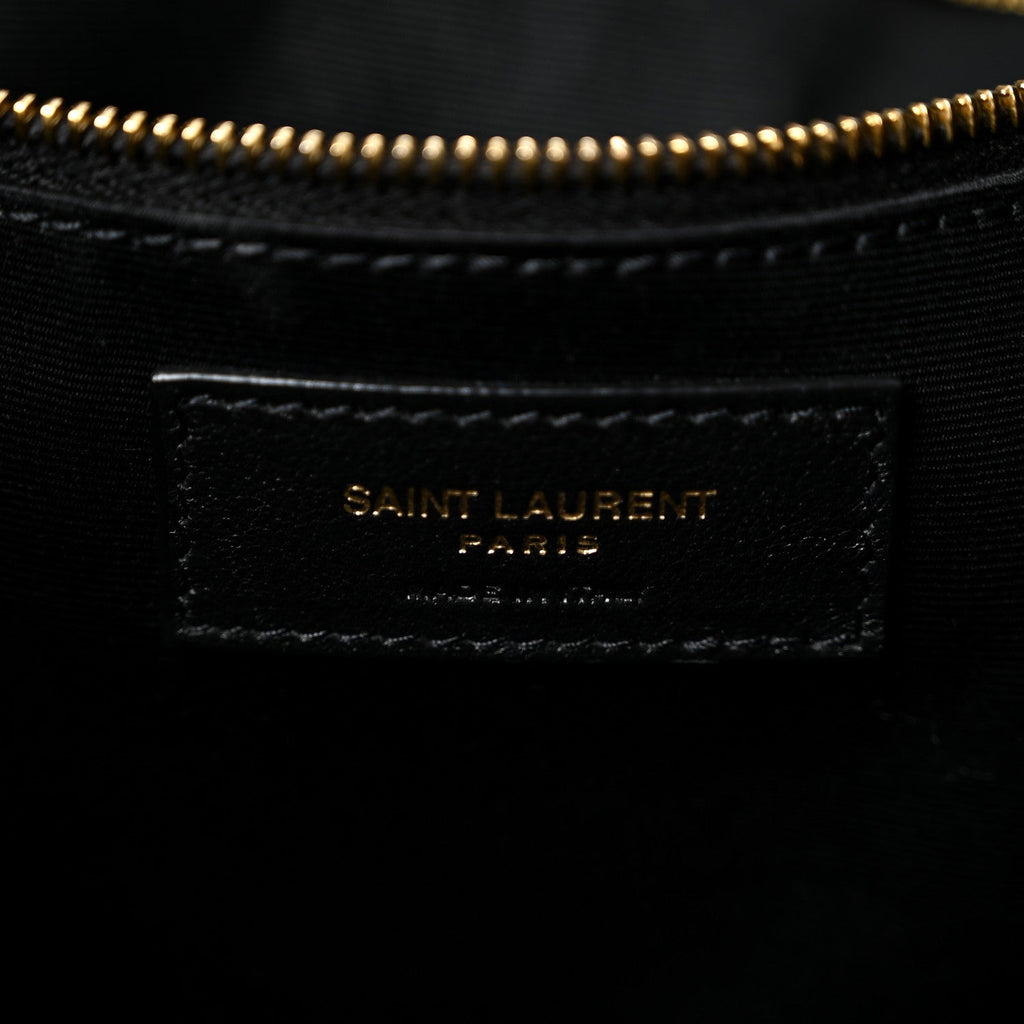Lambskin Quilted Maxi Icare Shopping Tote Black