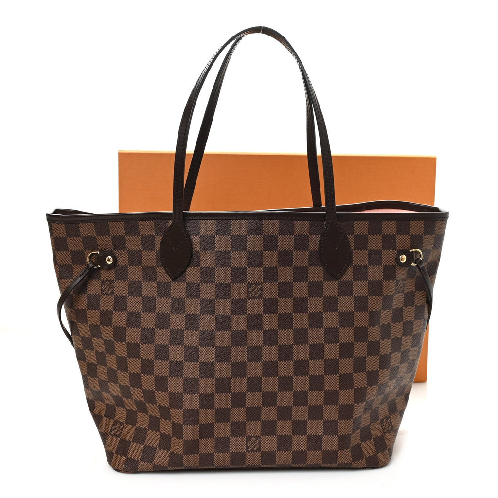 Damier Ebene Neo Neverfull MM Rose Ballerine