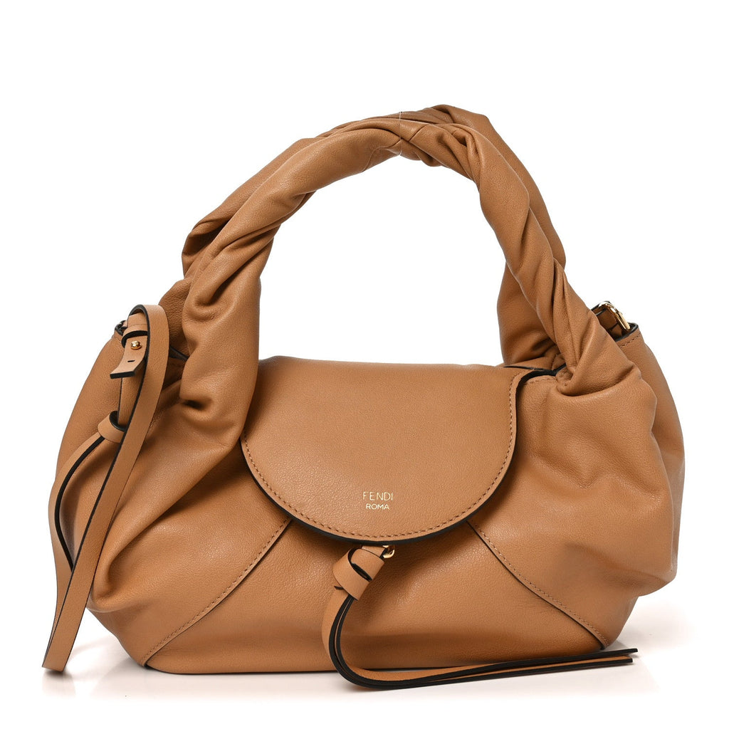 Calfskin Small Spy Dark Honey