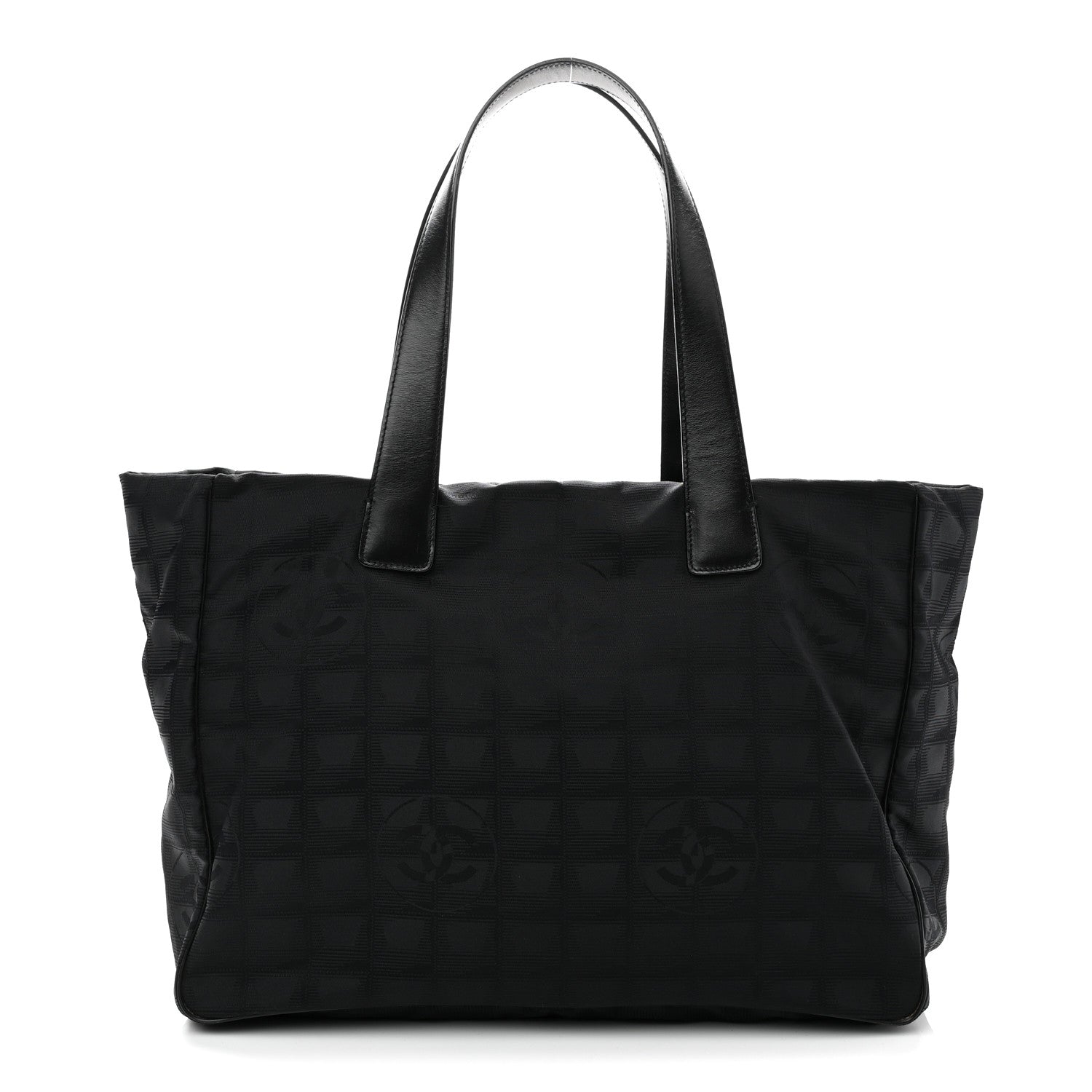 Nylon Medium Travel Tote Black