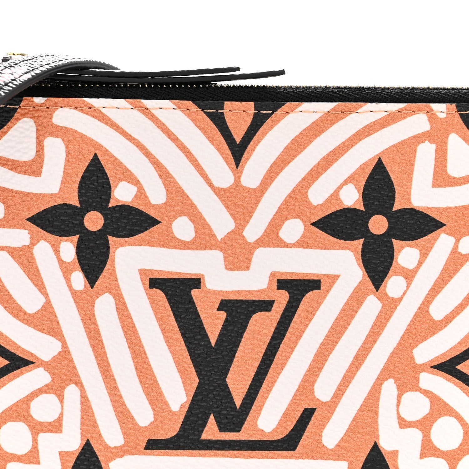 Monogram Giant Crafty Double Zip Pochette Creme Caramel
