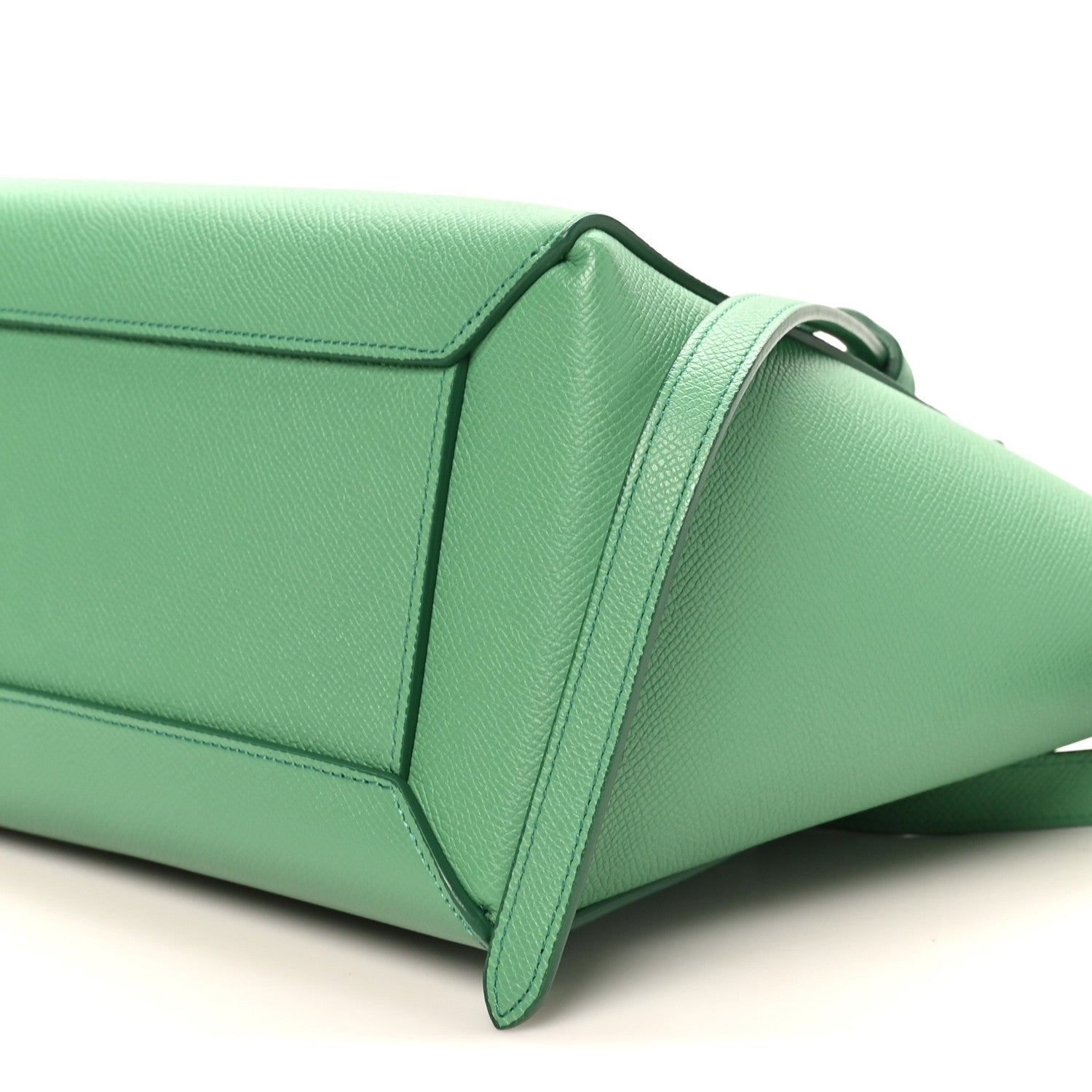 Grained Calfskin Micro Belt Bag Pop Green