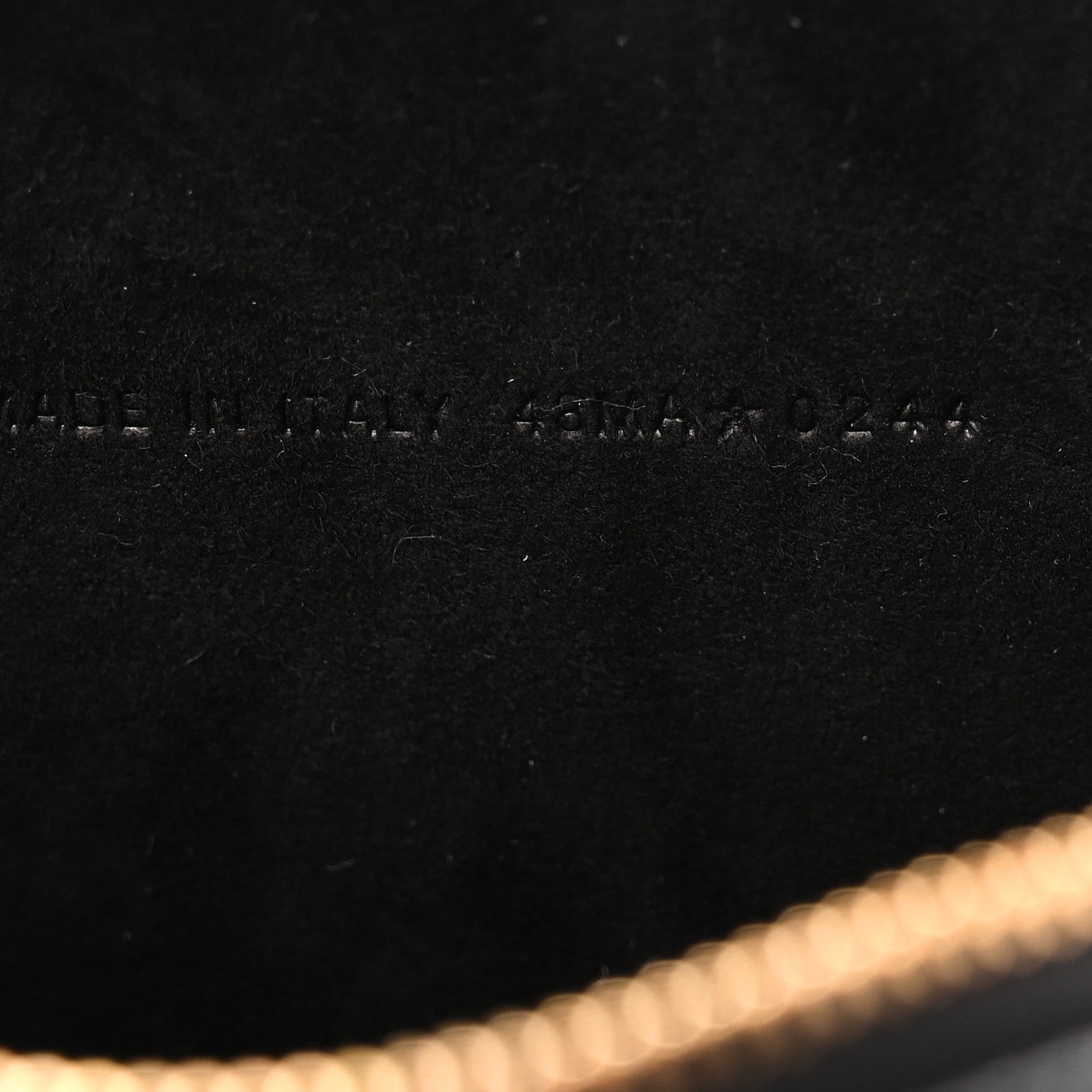 Grained Calfskin Caro Double Pouch Black