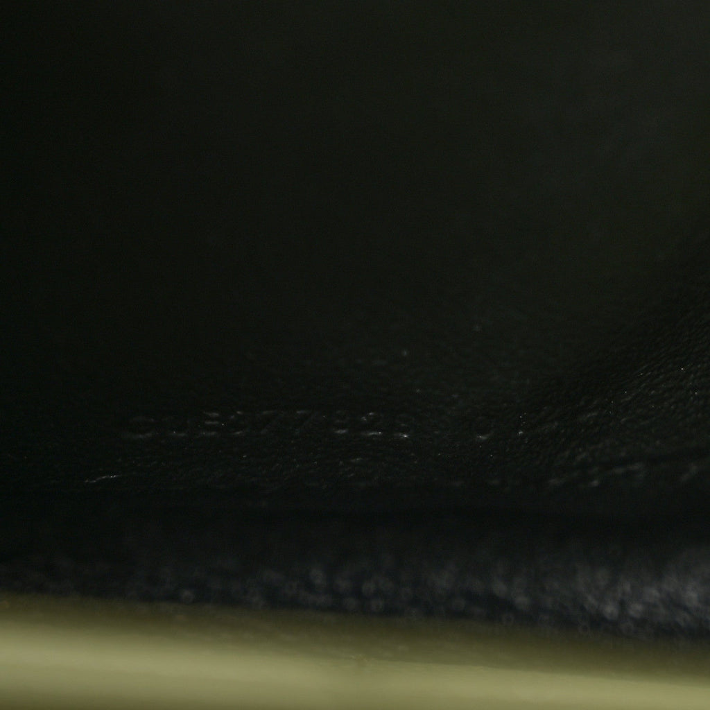 Grain De Poudre Matelasse Chevron Monogram Chain Wallet Pistachio