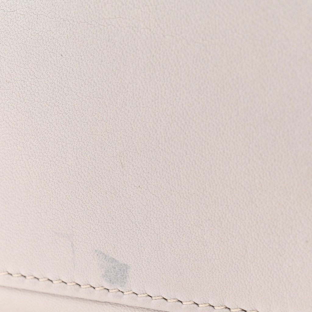 Lambskin Quilted Medium Loulou Puffer Monogram Chain Satchel Granite