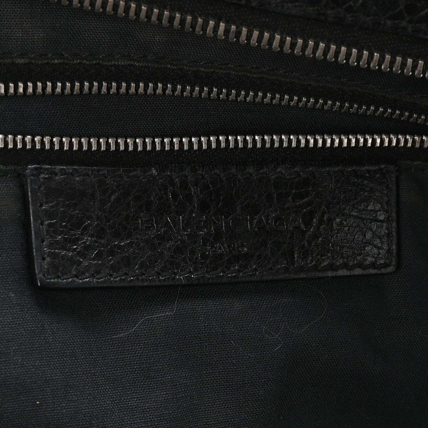 Agneau Classic Hardware Mini Folder Black