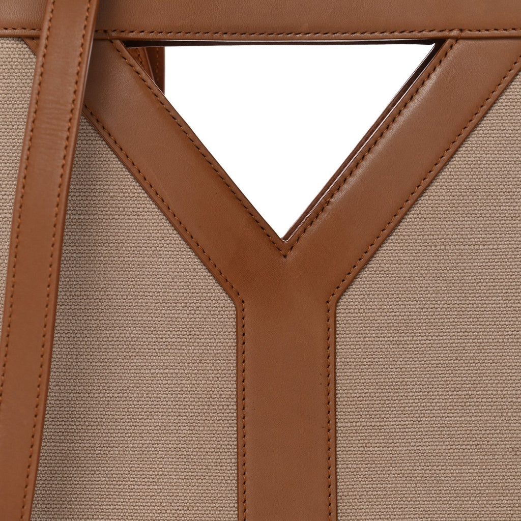 Smooth Calfskin Y Small Bucket Bag Black White Camel