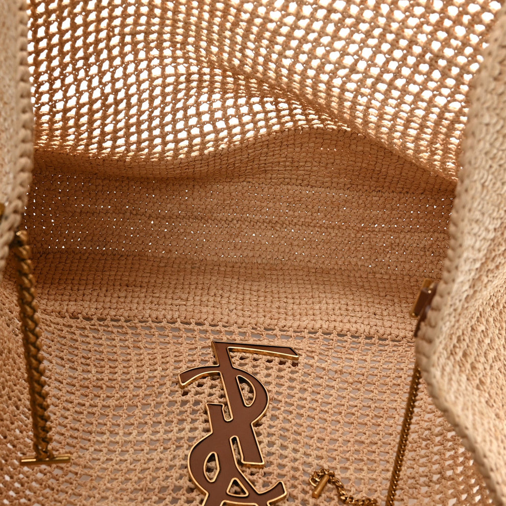 Raffia Icare Shopping Tote Natural