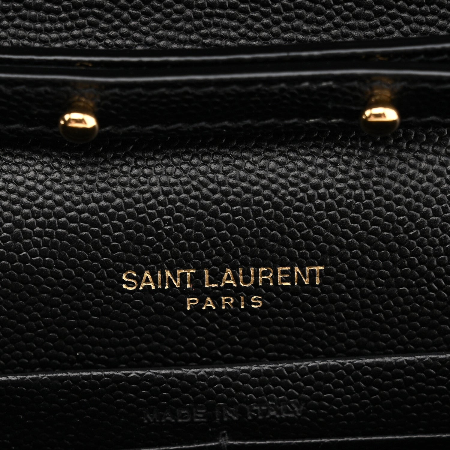 Grain De Poudre Matelasse Chevron Monogram Chain Wallet Black