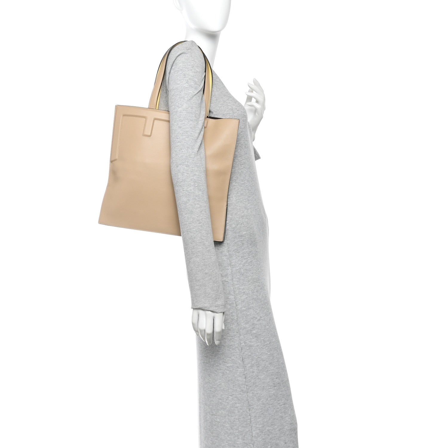Vitello Bellagio Medium Fendi Flip Beige Amido Sorbet Anice