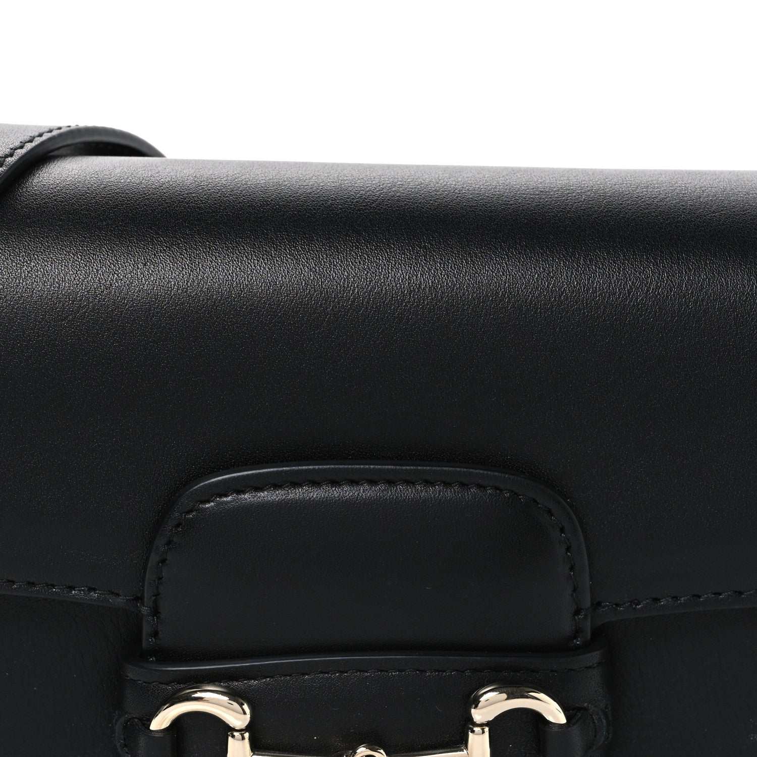 Arabella Calfskin Horsebit 1955 Small Shoulder Bag  Black