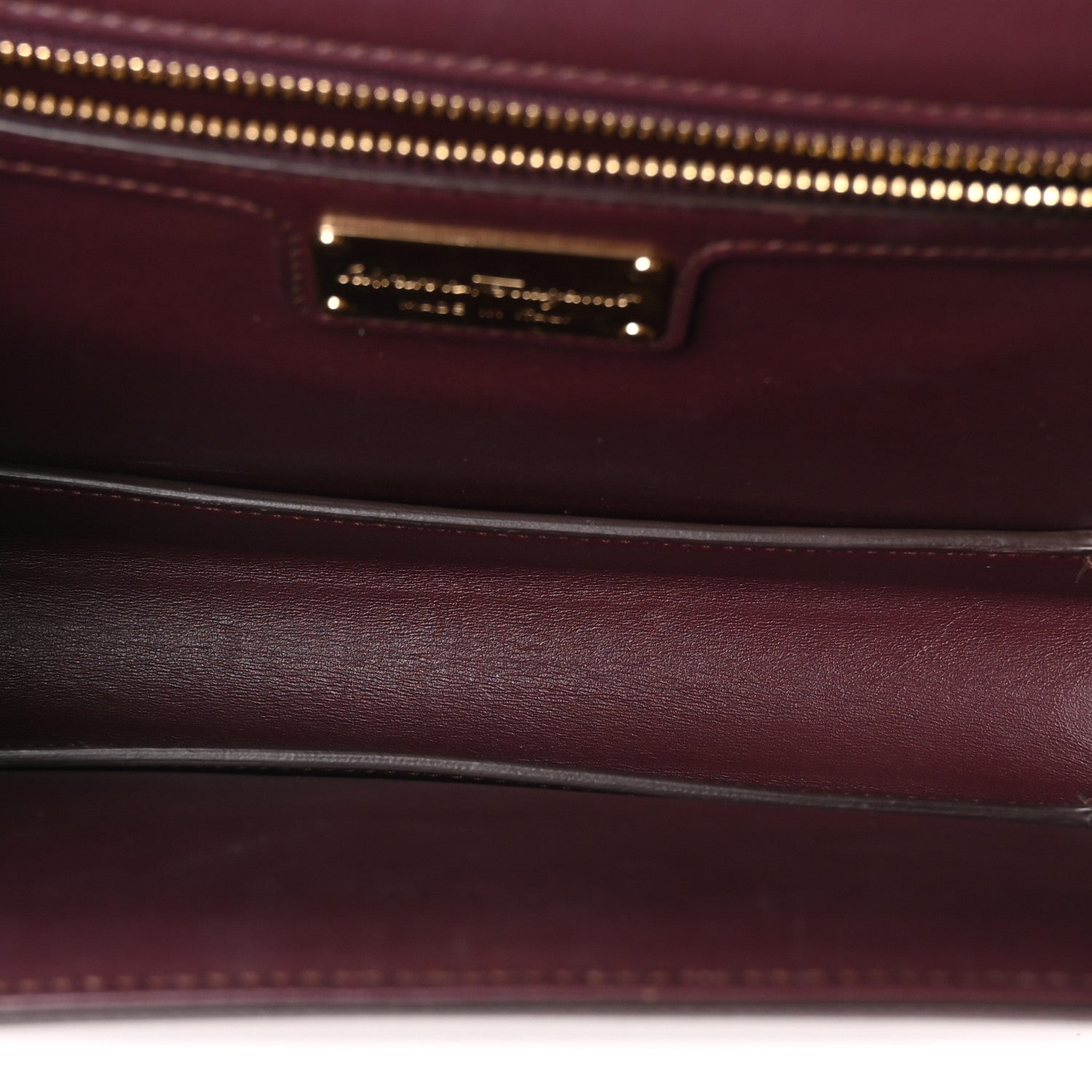 Pebble Calfskin Ginny Vara Bow Shoulder Bag Burgundy
