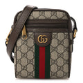 GG Supreme Monogram Web Mini Ophidia Messenger Brown