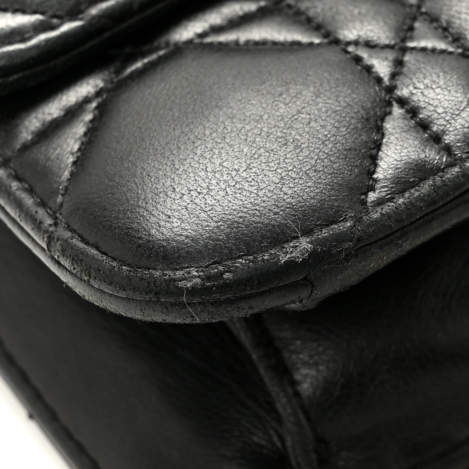 Lambskin Cannage Miss Dior Promenade Pouch Black