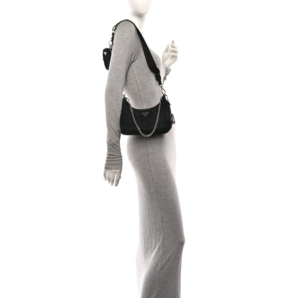Nylon Re-Edition 2005 Shoulder Bag Black