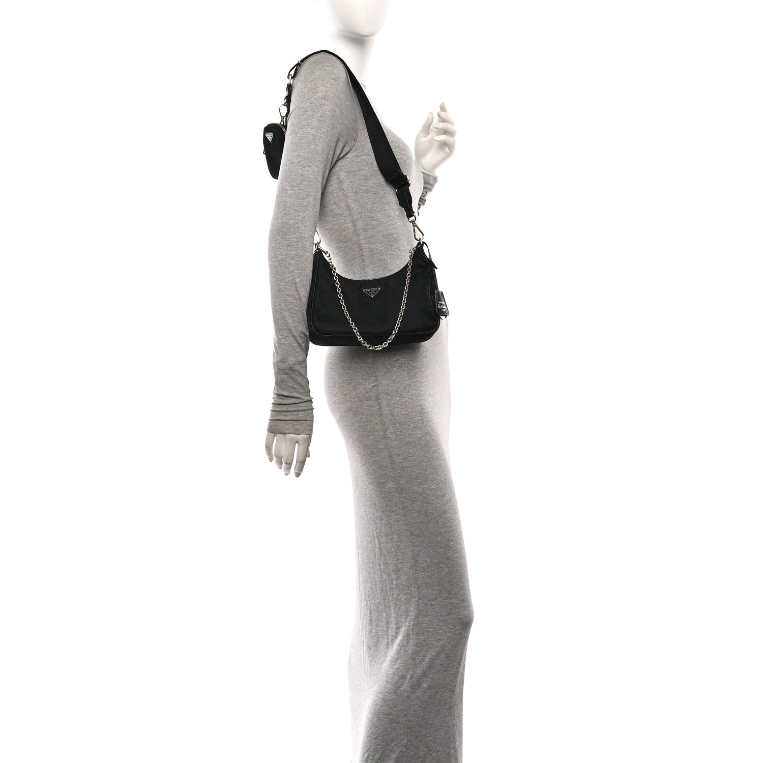 Nylon Re-Edition 2005 Shoulder Bag Black