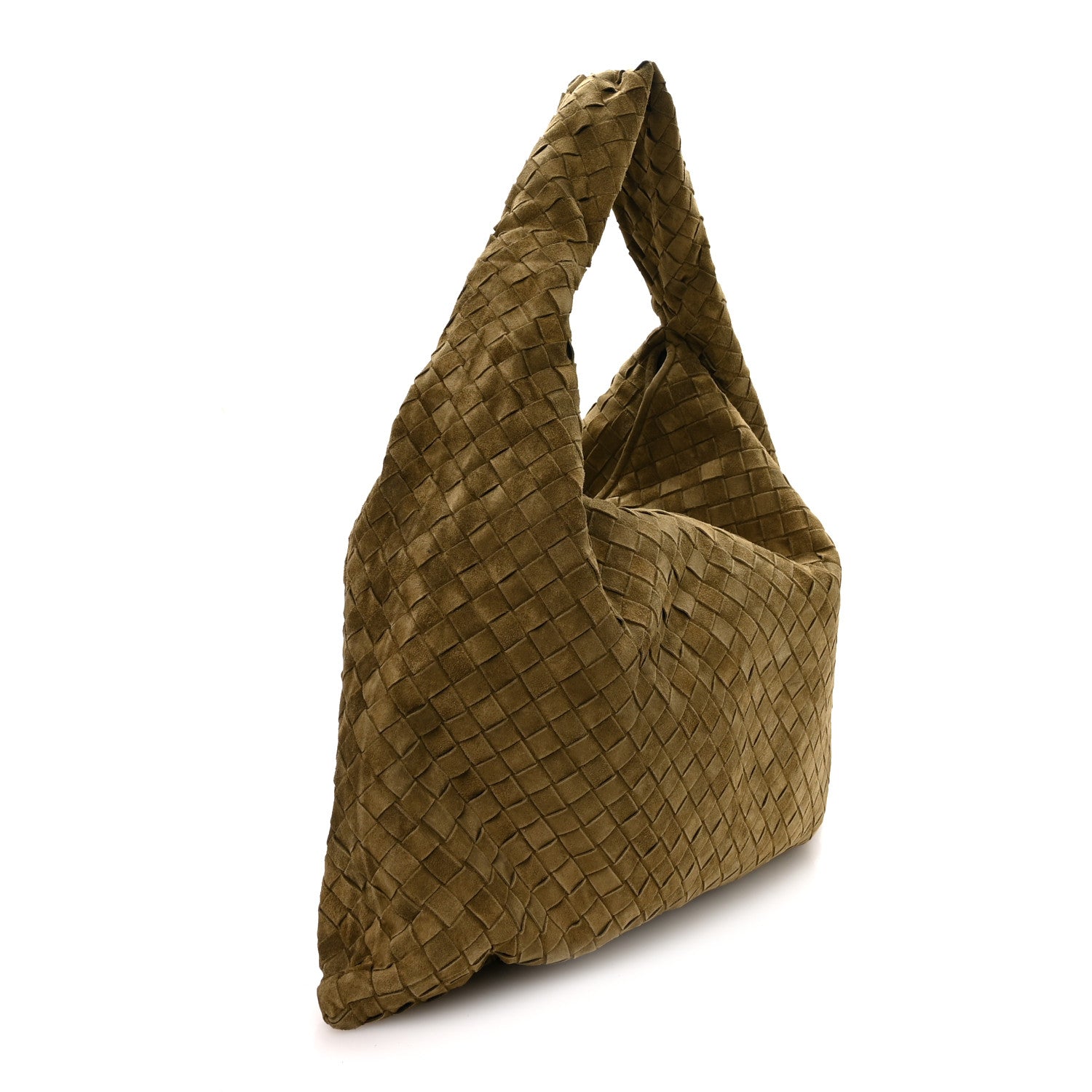 Suede Intrecciato Large Hop Mud