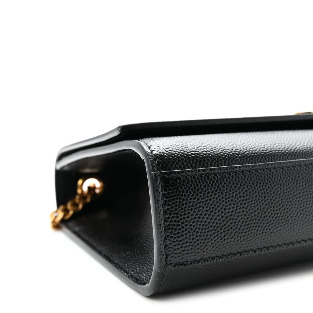 Grain De Poudre Medium Classic Monogram Kate Satchel Black