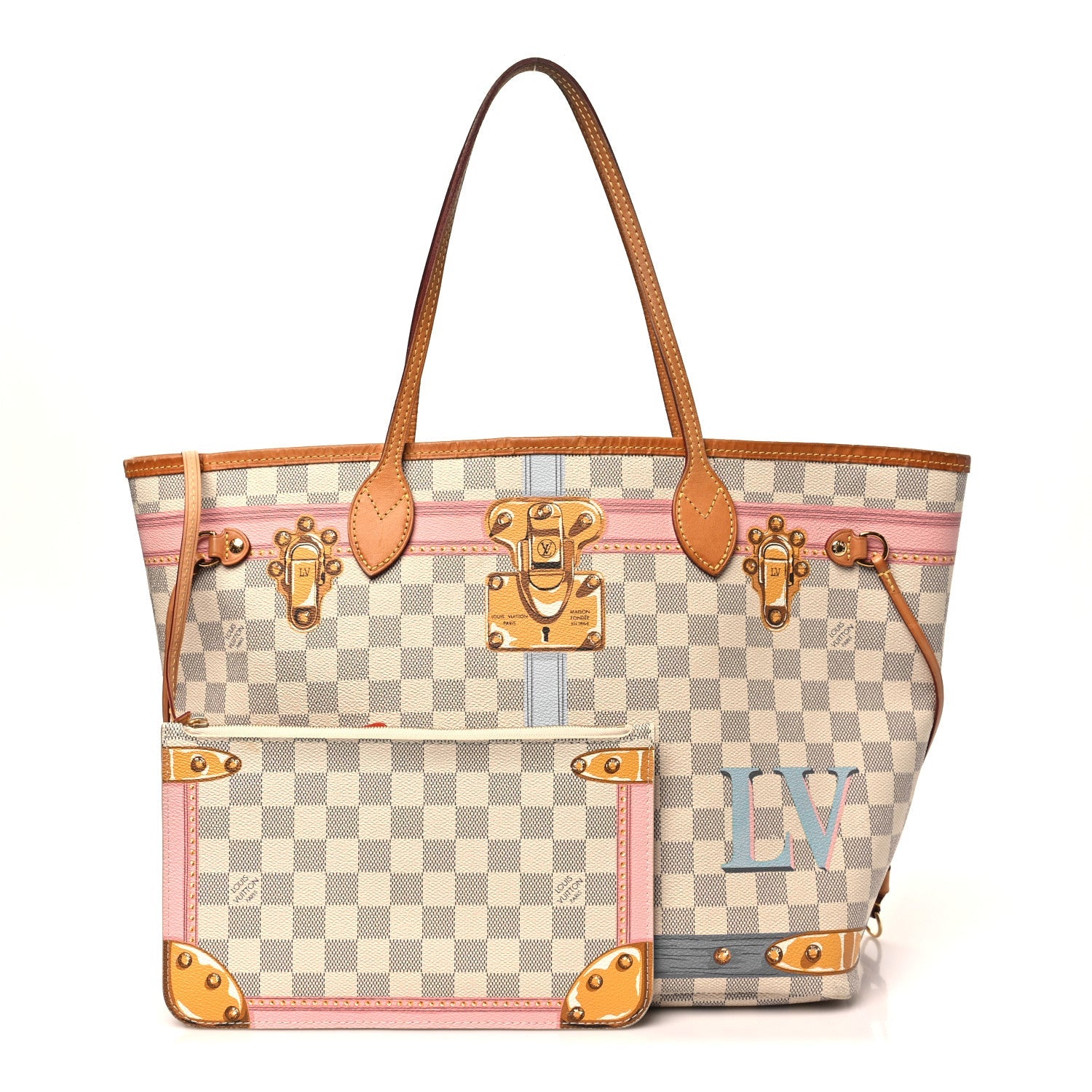 Damier Azur Summer Trunks Neo Neverfull MM