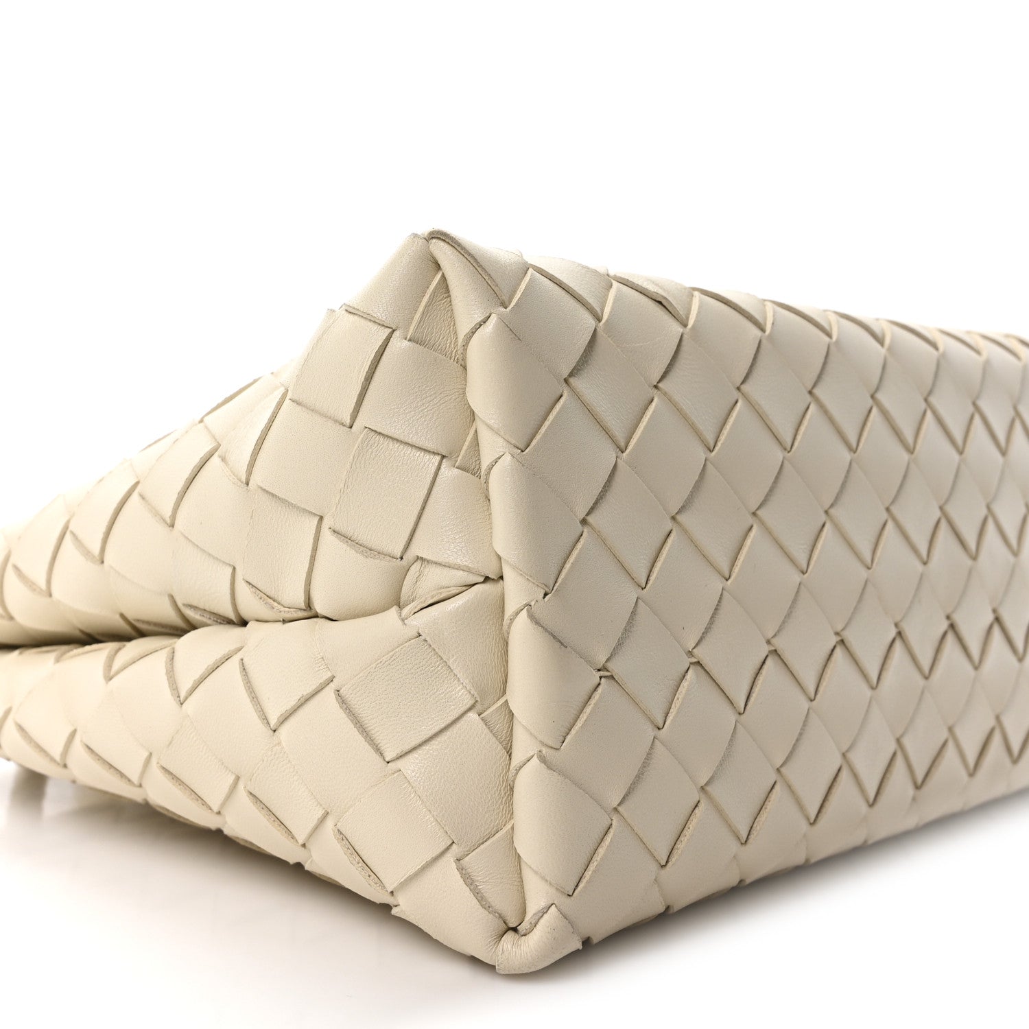 Nappa Intrecciato Small Andiamo Shoulder Bag Sea Salt
