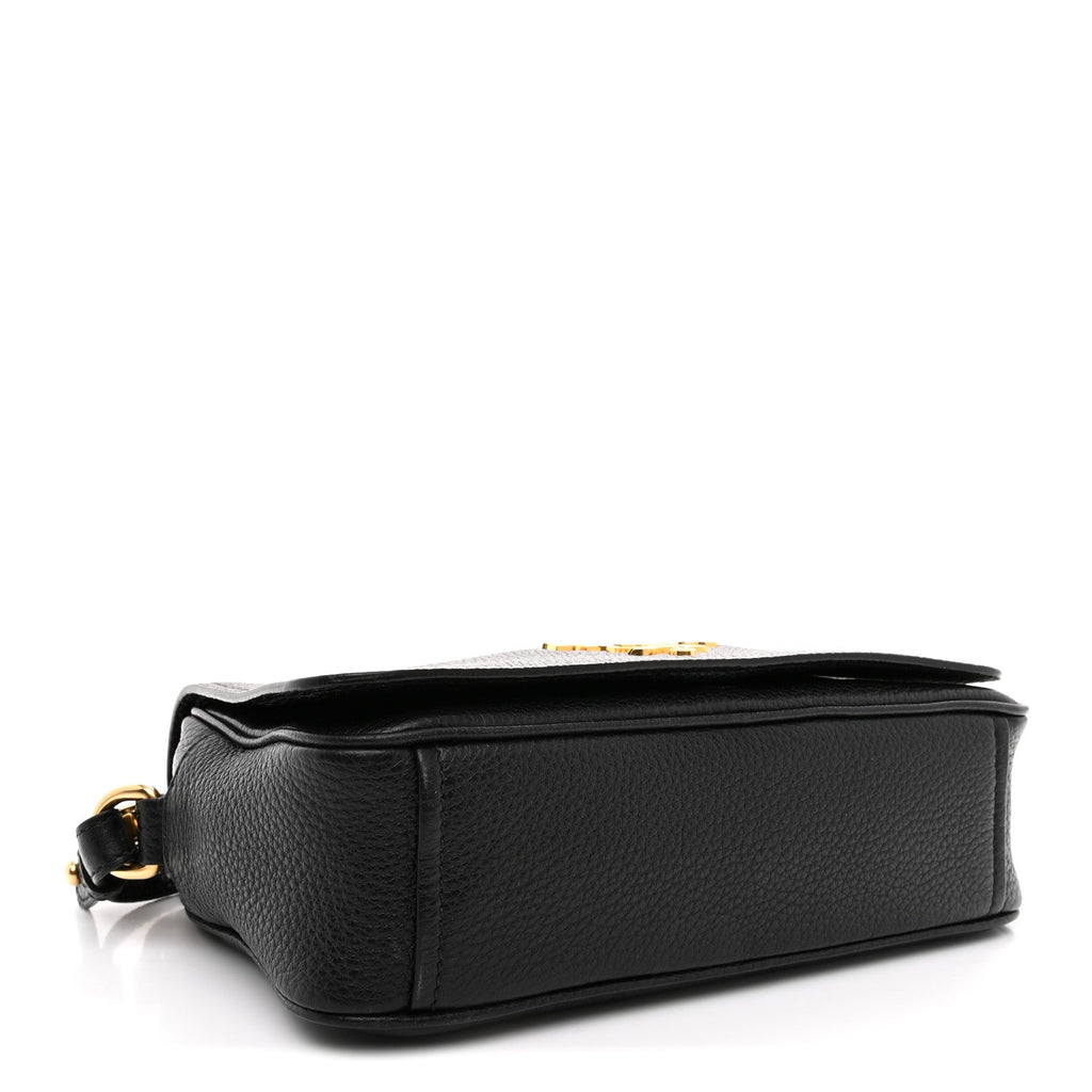 Vitello Phenix Crossbody Bag Black