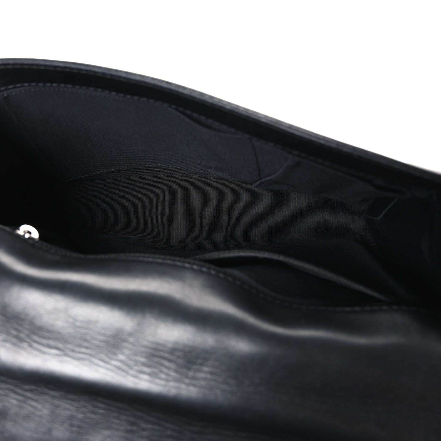 Lambskin Perforated Quilted New Medium Boy Flap Black