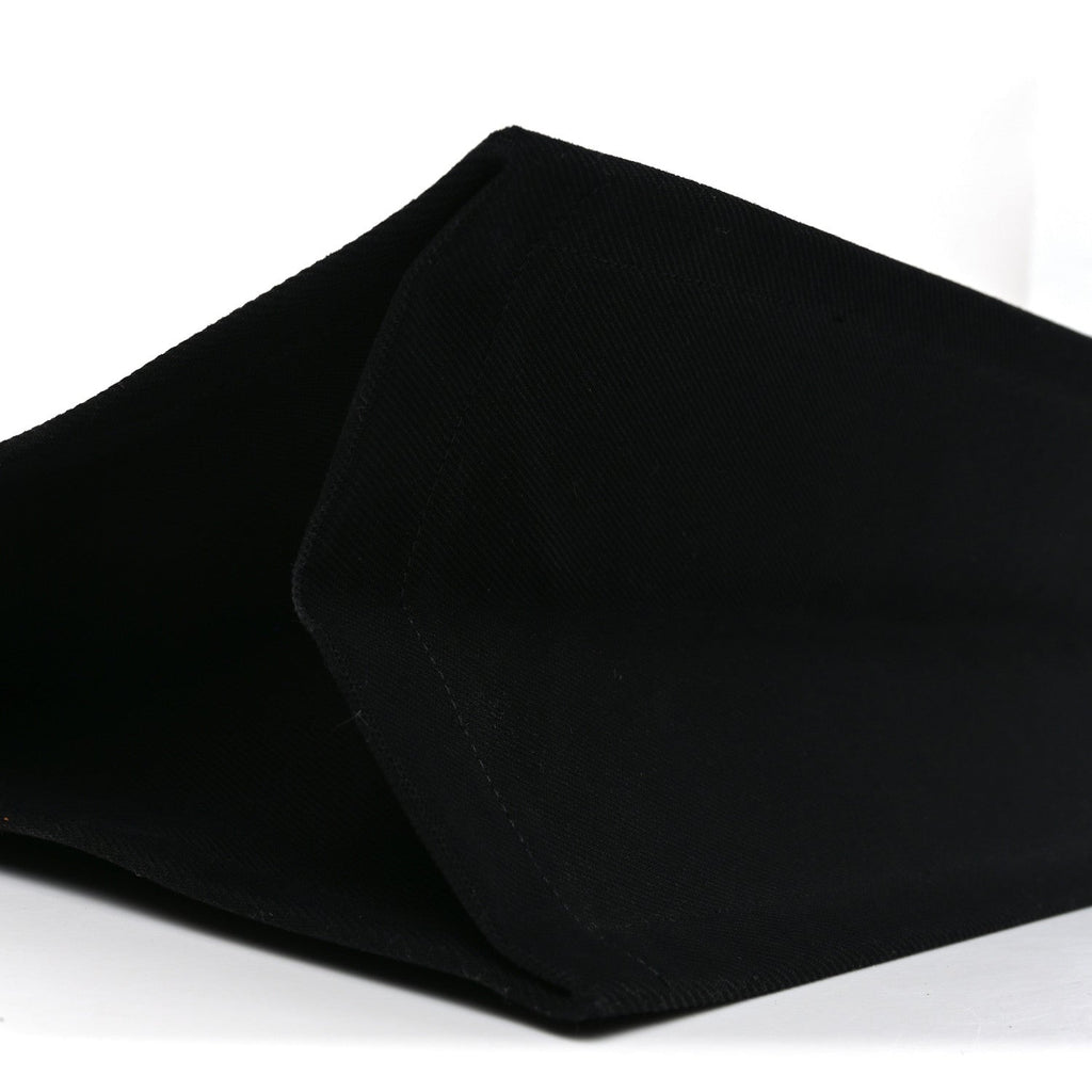 Linen Calfskin Rive Gauche Tote Black