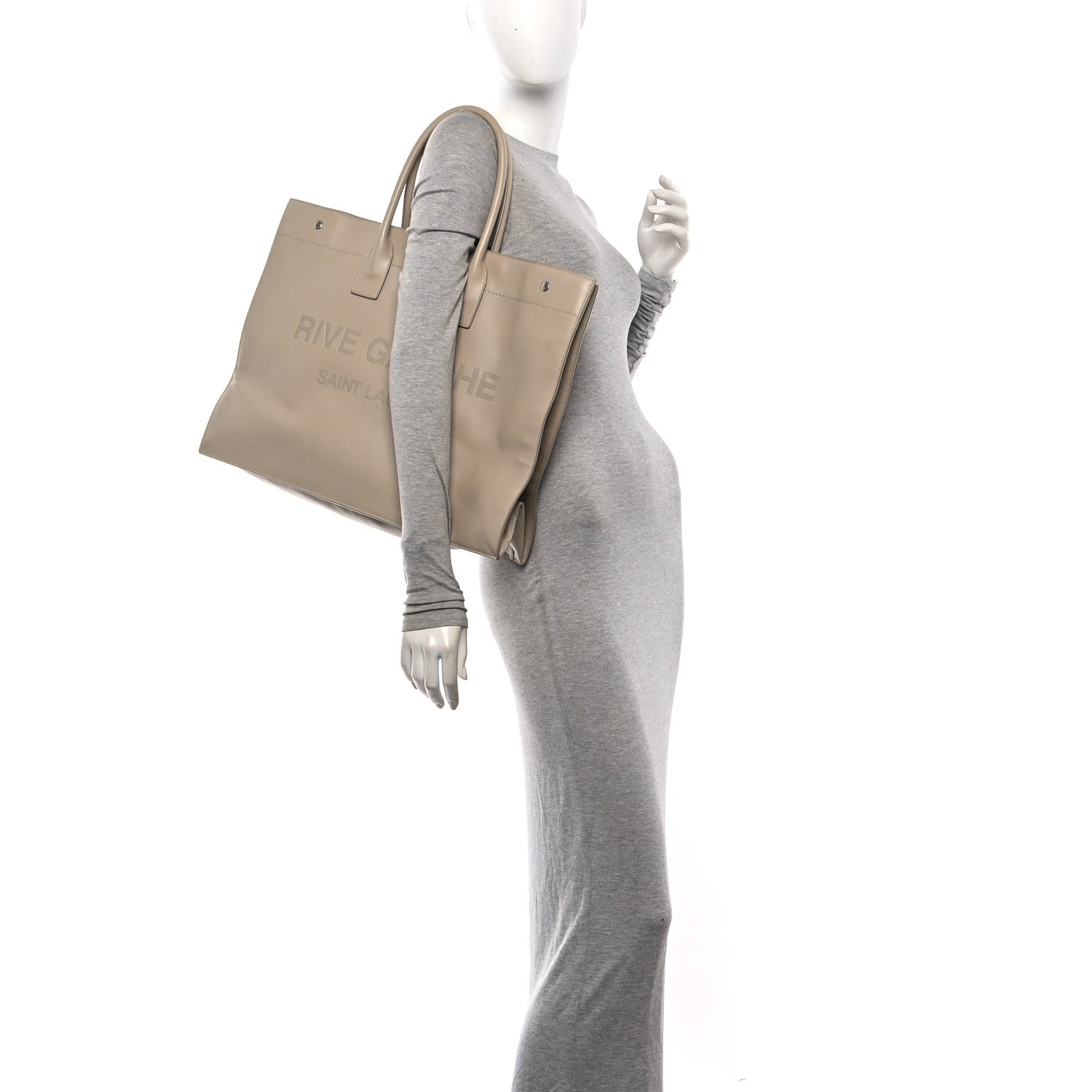 Vitello Large Rive Gauche Tote Sea Salt