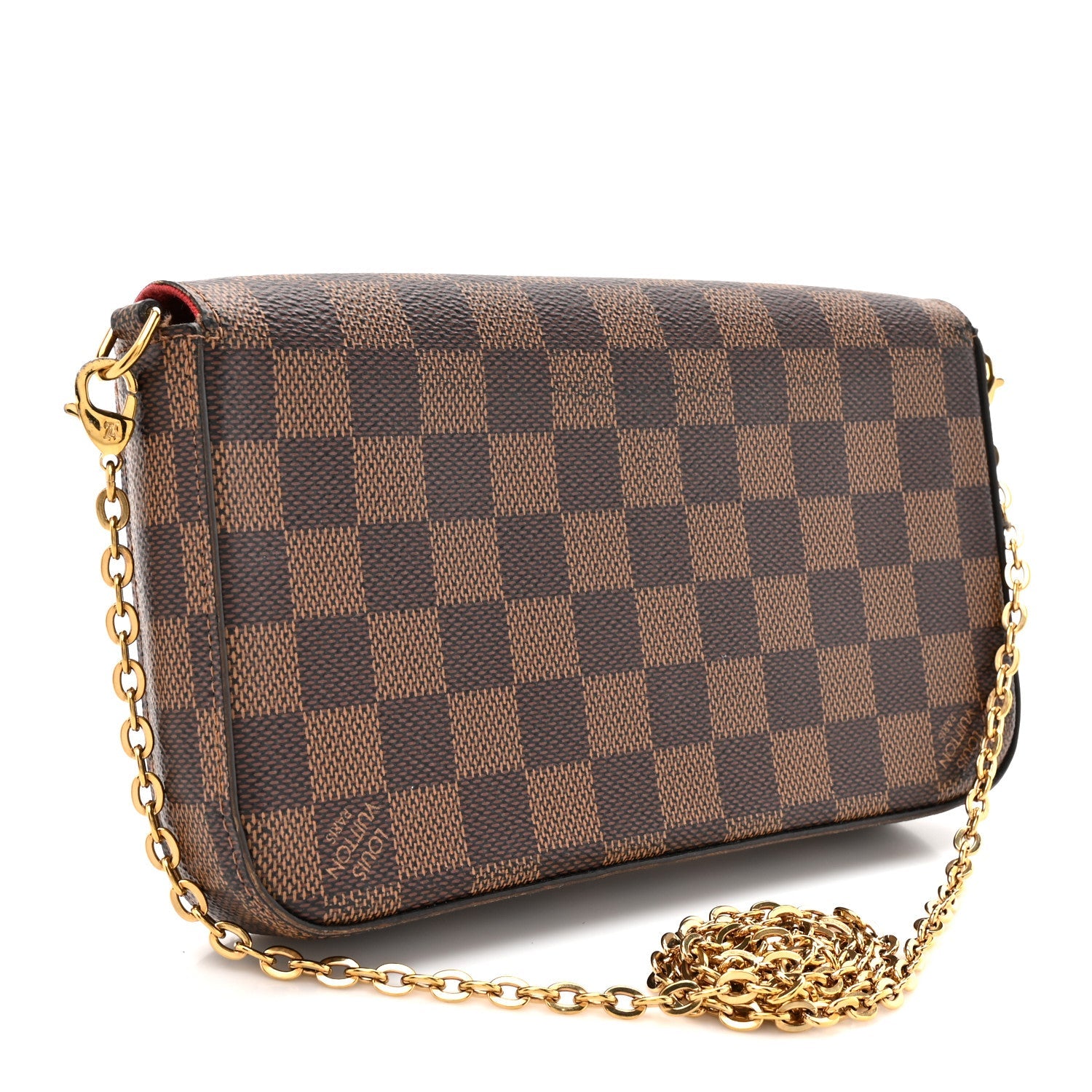Damier Ebene Pochette Felicie Chain Wallet